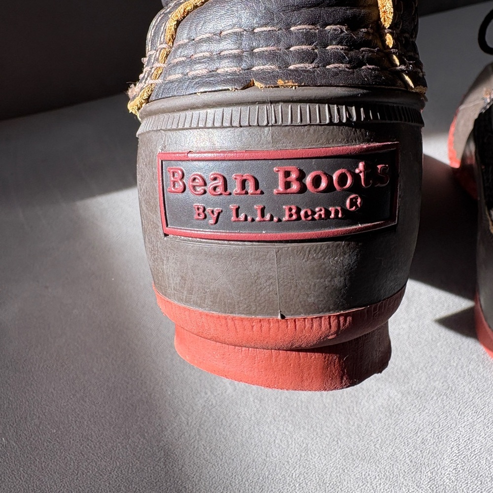 L.L. Bean Boots 8” Bison Brown/Brick Red - Picture 6 of 7